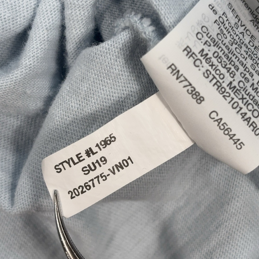 J.Crew Slub Cotton Henley‎ Shirt Men's M Light Blue L1965 - Picture 10 of 11